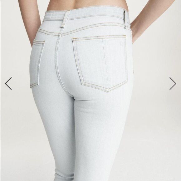 rag & bone Nina High-Rise Skinny Ankle Crop Stretch Jeans 26 - Picture 3 of 15